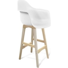 Стул барный Sheffilton SHT-ST7/S65 белый / прозрачный лак