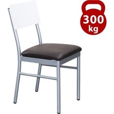 Стул барный Sheffilton SHT-S102 сереб. / espresso / белая шагрень гл.