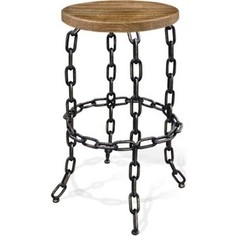 Барный стул Sheffilton SHT-ST16/S84 дуб брашированный / черный зол.патина