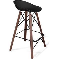 Барный стул Sheffilton SHT-ST19/S80 черный / темный орех