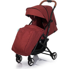 Коляска прогулочная BabyHit PLAZA - DARK RED LINEN - Темно - красный лен