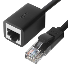Сетевой кабель GCR Premium UTP cat.6 RJ45 T568B 1.5m Black GCR-ELNC616-1.5m Greenconnect