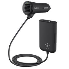 Зарядное устройство Belkin Car Charger Passenger 4-Port F8M935bt06-BLK