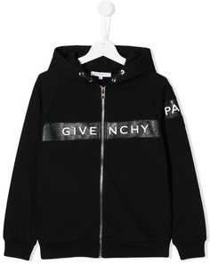 Givenchy Kids толстовка с капюшоном и нашивкой-логотипом