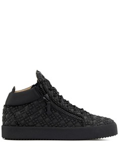 Giuseppe Zanotti фактурные кеды Kriss