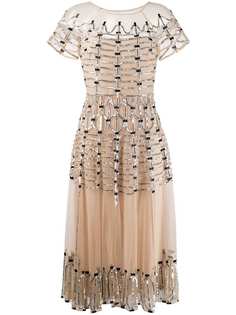 Temperley London декорированное платье миди Clio