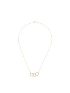 Natalie Marie 9kt yellow gold large Dotted Oval chain necklace