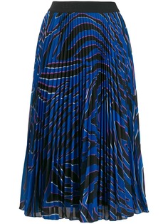 Escada Sport плиссированная юбка с принтом