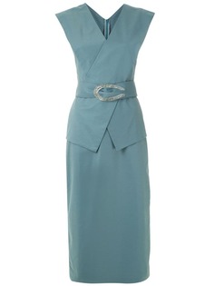 Framed Vestido Midi Cotton Framed
