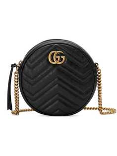 Gucci круглая мини-сумка GG Marmont