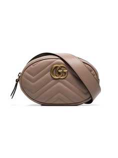 Gucci стеганая поясная сумка GG Marmont