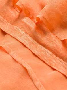 120% Lino длинное платье со сборками без рукавов