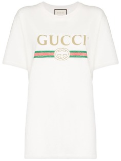 Gucci футболка оверсайз с логотипом
