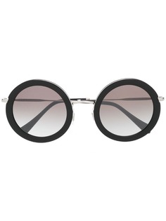 Miu Miu Eyewear солнцезащитные очки Délice в круглой оправе
