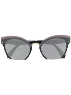 Miu Miu Eyewear солнцезащитные очки в квадратной оправе