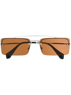 Miu Miu Eyewear солнцезащитные очки в прямоугольной оправе