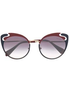 Miu Miu Eyewear солнцезащитные очки в оправе кошачий глаз