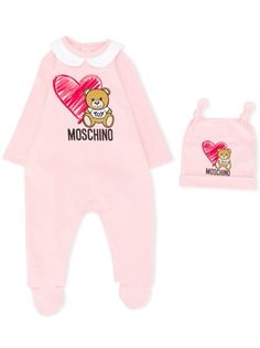 Moschino Kids ромпер с логотипом