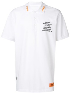 Heron Preston рубашка-поло с графичным принтом