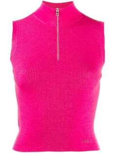 Prada топ в рубчик на молнии