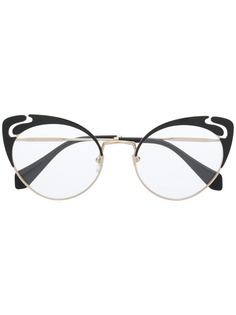 Miu Miu Eyewear очки в оправе кошачий глаз