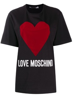 Love Moschino футболка оверсайз с логотипом
