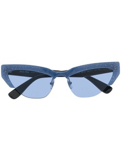 Miu Miu Eyewear солнцезащитные очки в оправе кошачий глаз