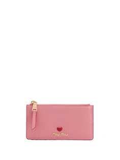 Miu Miu кошелек Love из кожи мадрас