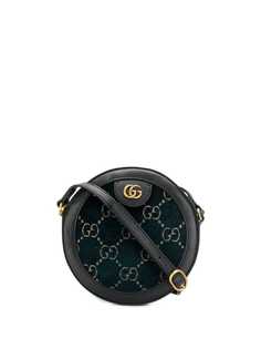 Gucci бархатная сумка через плечо с логотипом GG
