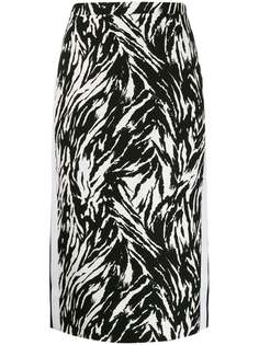 Nº21 юбка-карандаш с зебровым принтом