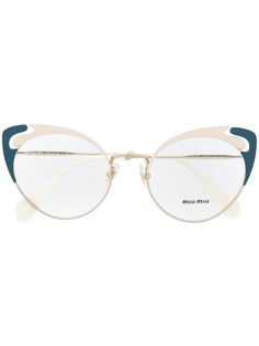 Miu Miu Eyewear очки в оправе кошачий глаз