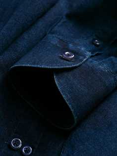 Leqarant джинсовая рубашка Corean