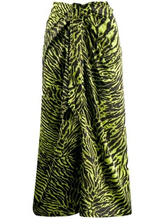 Ganni юбка с анималистичным принтом
