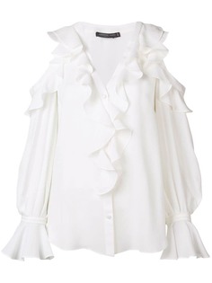 Alexander McQueen блузка с оборками
