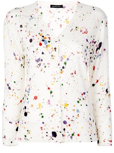Samantha Sung кардиган Charlotte с брызгами краски