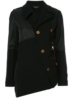 COMME DES GARÇONS PRE-OWNED двубортный пиджак с драпировкой