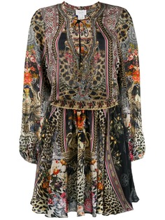 Camilla платье с завязками и принтом