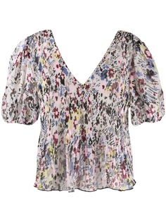 Ganni блузка с цветочным принтом