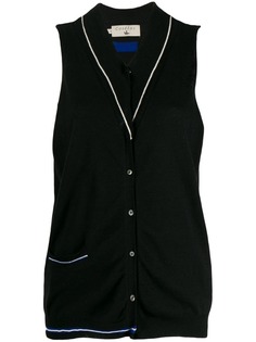 Cotélac sleeveless fitted cardigan