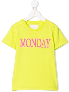 Alberta Ferretti Kids футболка с принтом Monday