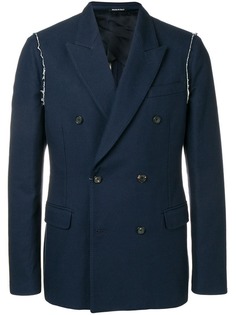 Alexander McQueen приталенный двубортный блейзер