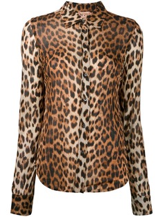 Nº21 рубашка с леопардовым принтом