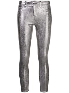 Lagence cropped metallic trousers
