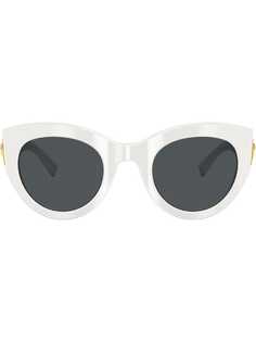 Versace Eyewear солнцезащитные очки в массивной оправе кошачий глаз