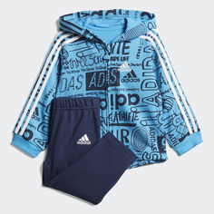 Флисовый комплект: толстовка и брюки Graphic adidas Performance
