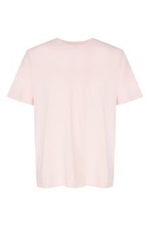Розовая хлопковая футболка Blank.Moscow