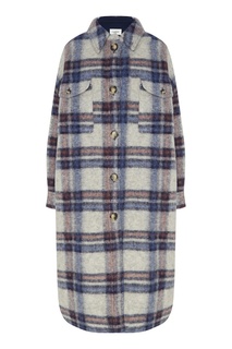 Клетчатое пальто с нагрудными карманами Gabrion Isabel Marant