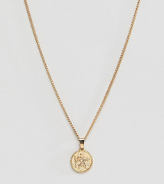 Эксклюзивное золотистое ожерелье с подвеской в виде монеты Liars & Lovers - Золотой