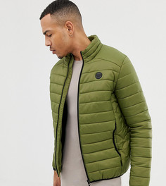 Легкая стеганая дутая куртка с воротником-стойкой D-Struct TALL - Зеленый