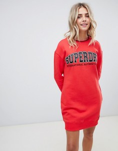 Платье-футболка с логотипом Superdry - Красный